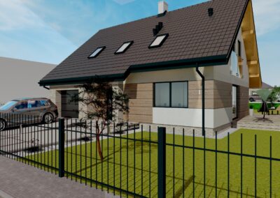 Widok front - Marsala D-L - Chrzanowska - Domy Jaworzno