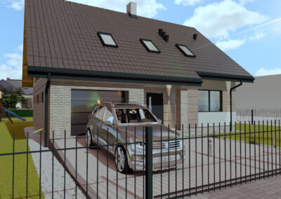 Widok front - Marsala D-L - Chrzanowska - Domy Jaworzno