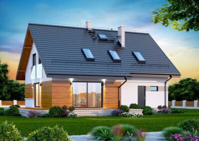 Widok tył - Marsala D-L - Chrzanowska - Domy Jaworzno