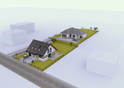 Widok z góry - Chrzanowska - Domy Jaworzno