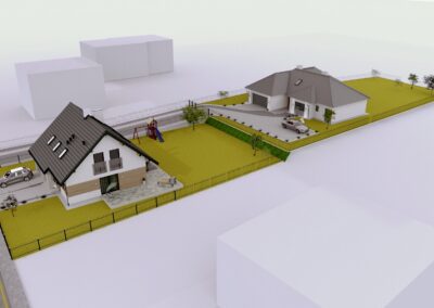 Widok z góry - Chrzanowska - Domy Jaworzno